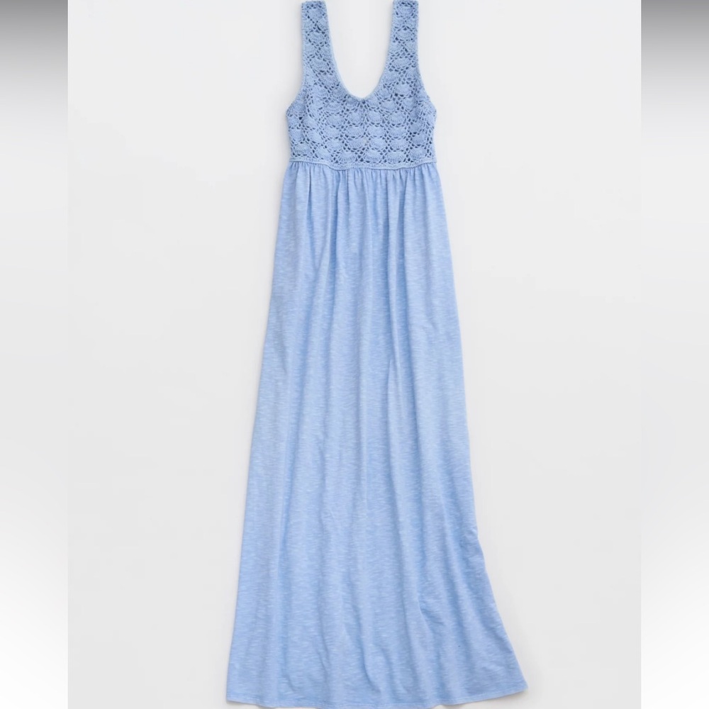 NWT Aerie crochet maxi dress